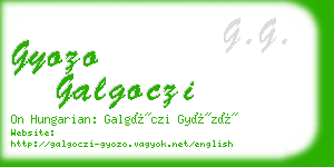 gyozo galgoczi business card